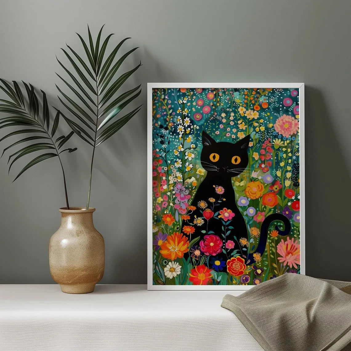 Vintage Klimt Woman Paint