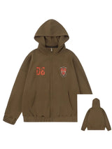 Y2K  High Collar Zip-up Hoodie