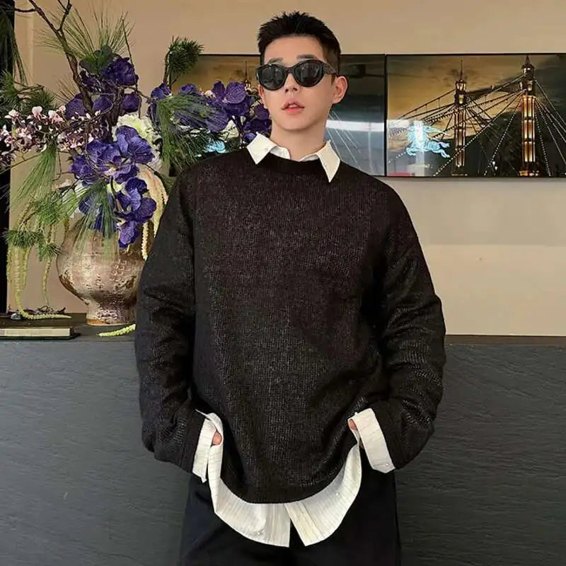 Stylish Korean Round Collar Oversized T-Shirt