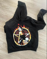 Retro Graphic Prints Zipper Hoodies