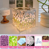 Creative Diy Tulip Flower Sea Cube Night Lamp