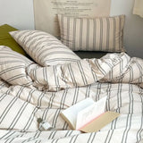 Vintage Cozy Pink Plaid Bedding Set