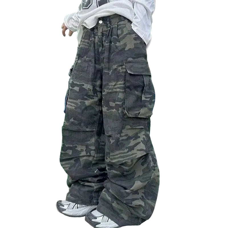 Y2K Camo Oversized Cargo Pants