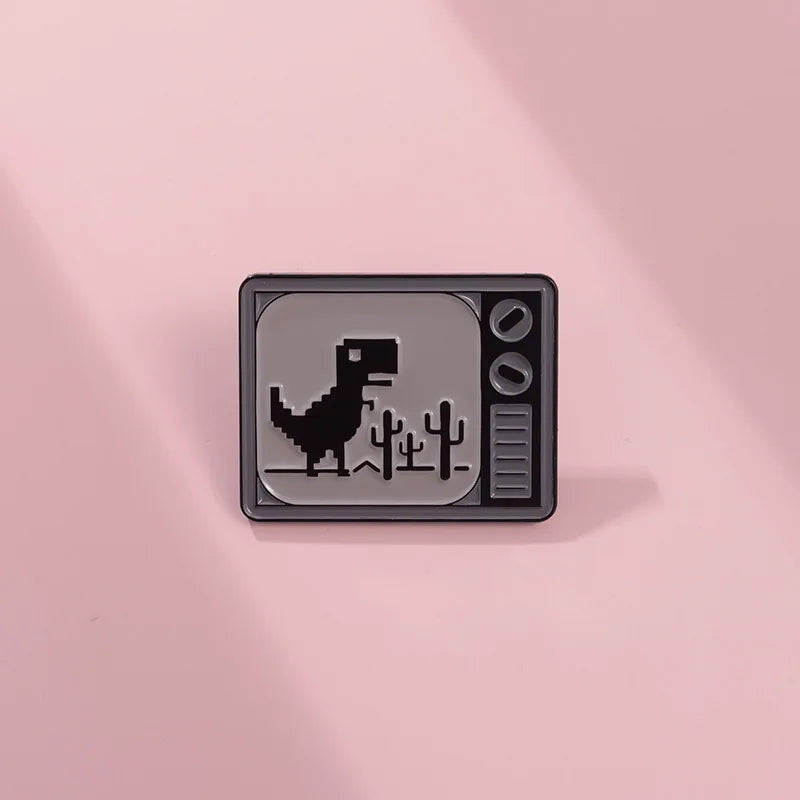 Dinosaur Badge Custom Enamel Brooch
