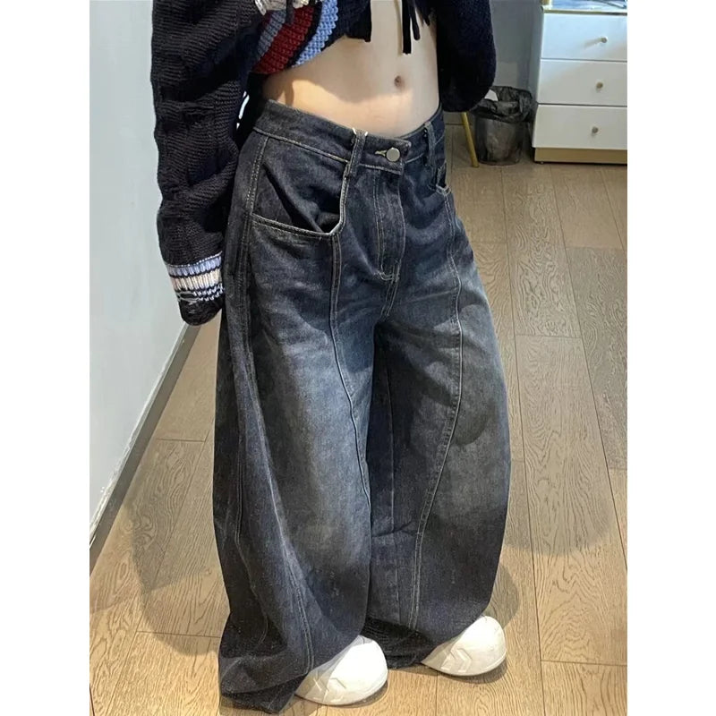 Vintage Black Low Waist Jeans
