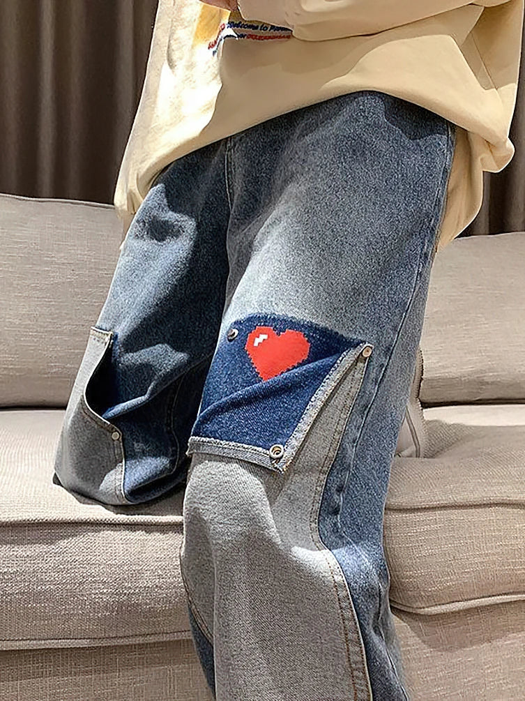 Heart Oversize Jeans