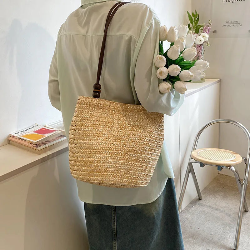 Women's Woven Vintage Shoulder Bag