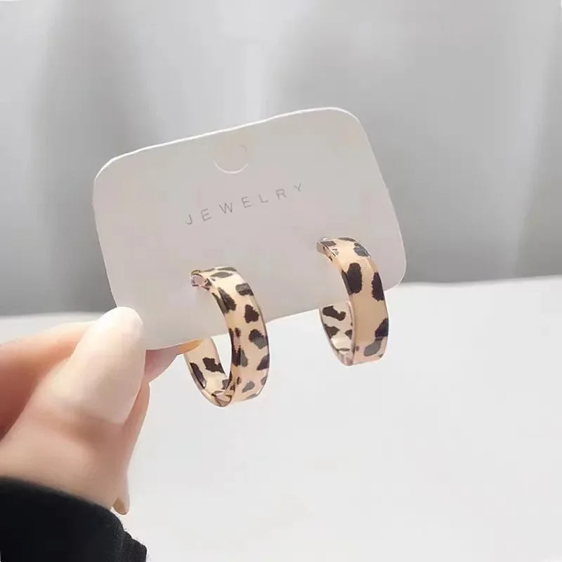 Retro Leopardenohrringe