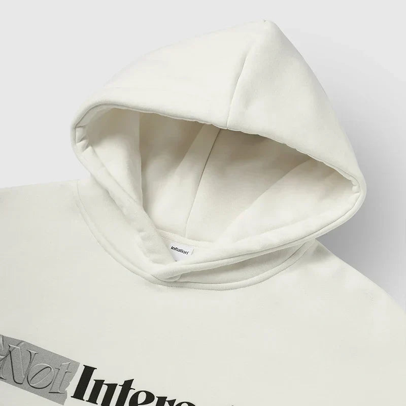 Vintage Interesting Letter Print Hoodie