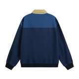 Vintage Japanese Workwear Blue Varsity Jacket