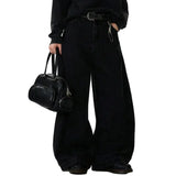 Vaqueros anchos negros estilo grunge