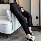 Corporate Girl Straight Leg High Waist Pants