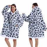Strawberry Printed Oversized Blanket Hoodie
