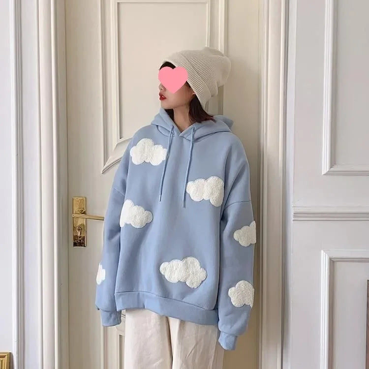 Blue Sky Cloud Hooded Sweatshirt