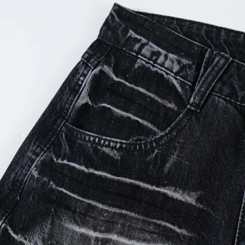 Trendige Batik-Hose mit weitem Bein