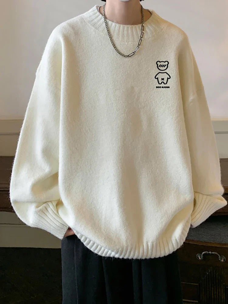 Y2K Bear Soft Boy Sweater