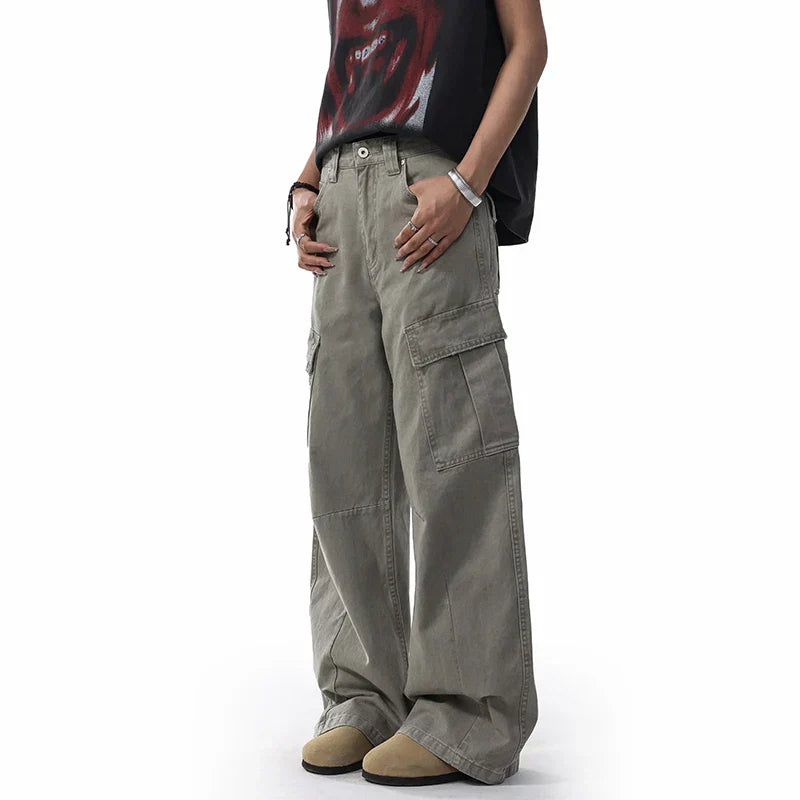 Straight Casual Cargo Pants