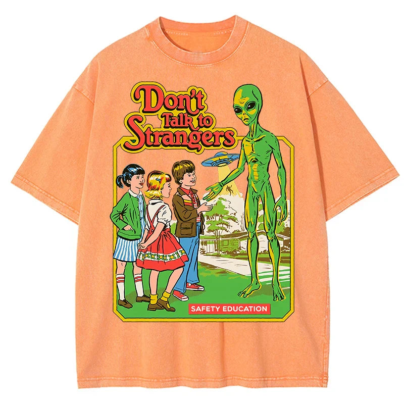 Alien Cartoon Casual T-shirt