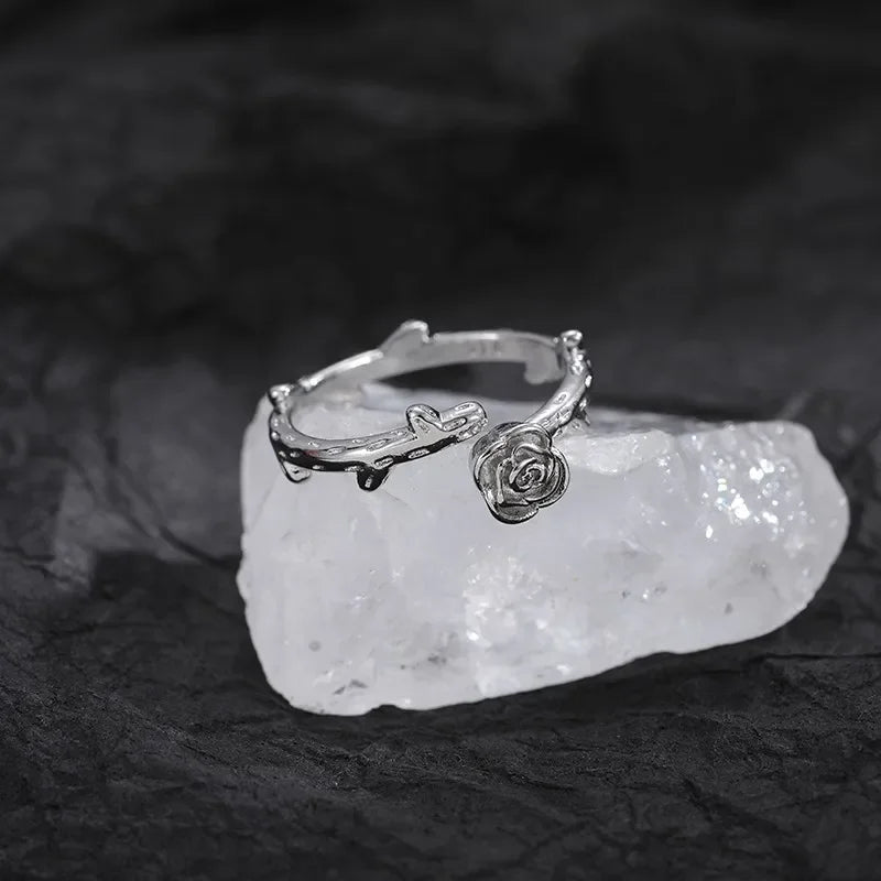 Rose Thorn Stainless Steel Ring