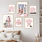 Perfume And High Heel Makeup Poster