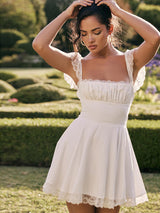 A Line Soft Girl Mini Dress