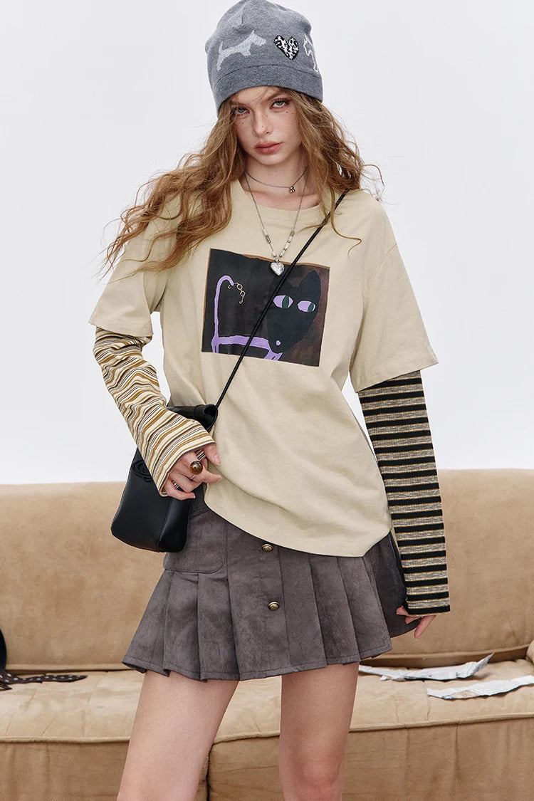 Autumn Layered Long Sleeve T-shirt