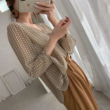 Elegant V-Neck Print Blouses Womens Shirt