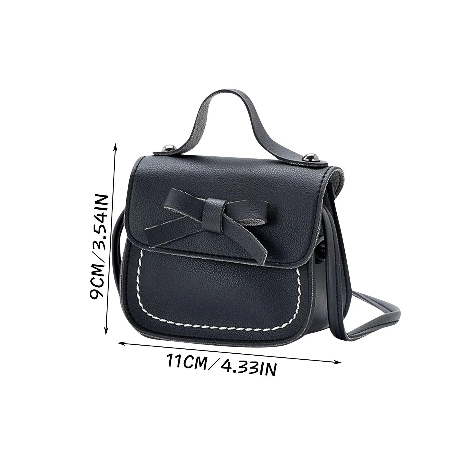 Cute Leather Bow Messenger Bag