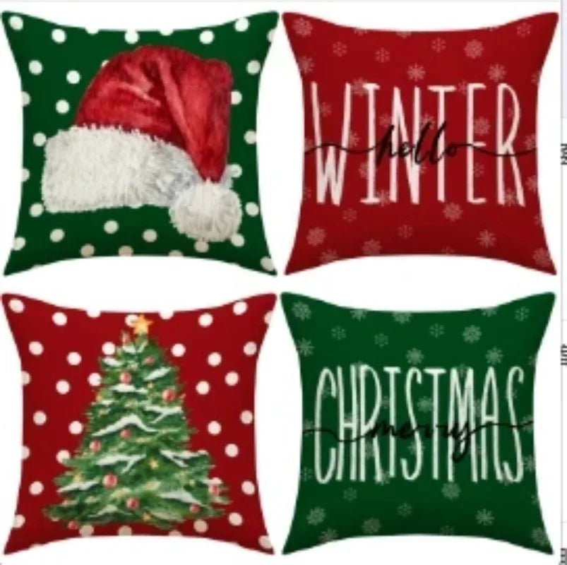 Vintage Christmas Pillow Covers
