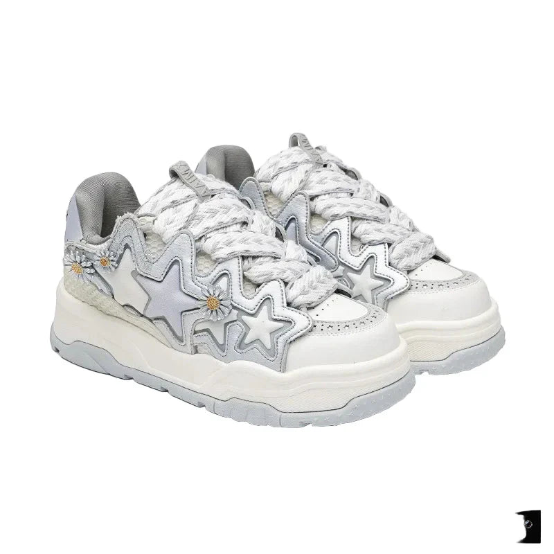 Star Retro Platform School Sneakers