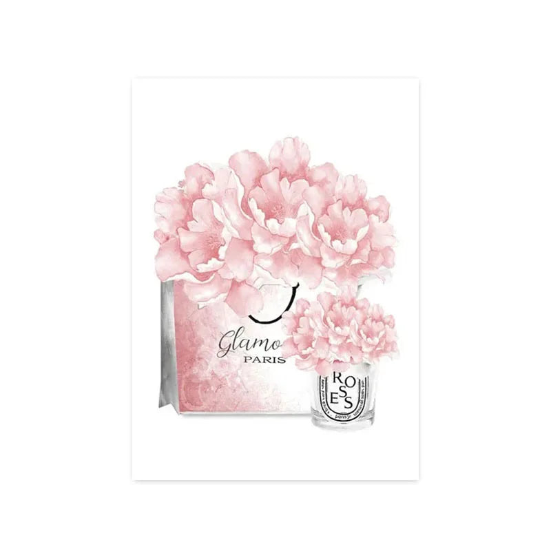 Perfume And High Heel Makeup Poster