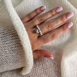 Handmade Beaded Love Heart Rings