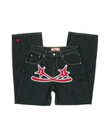 Retro Baggy Black High Waist Jeans