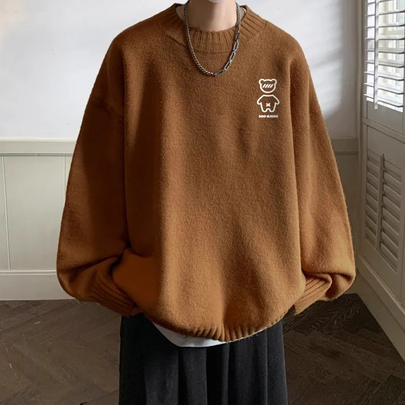 Y2K Bear Soft Boy Sweater