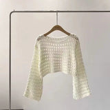 Crochet Fishnet Crop Top