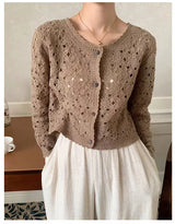 Crochet Openwork Hollow Out Cardigan