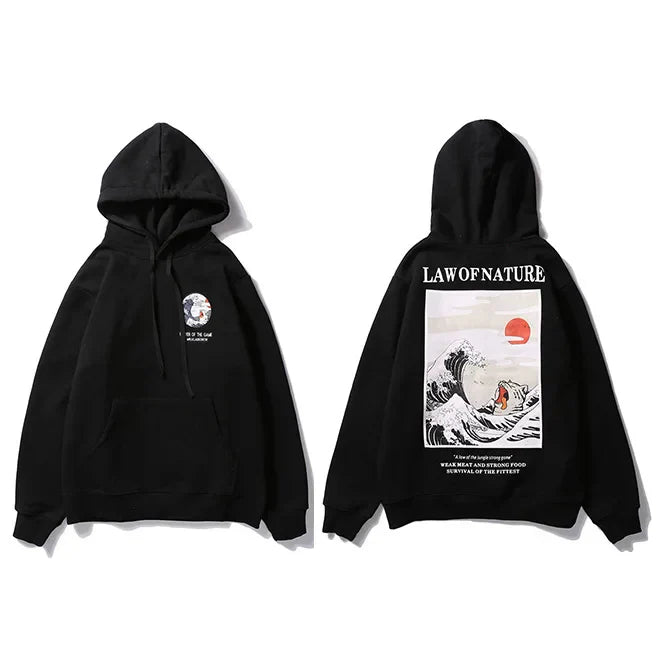 LAW OF NATURE Bestickter Hoodie