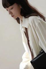 Minimalist Corporate Style Oversize Button Shirt