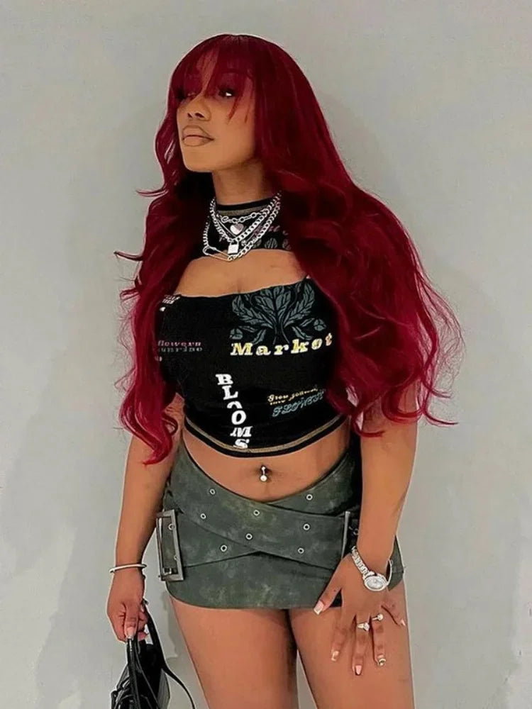 Baddie Core Cut Out Crop Top