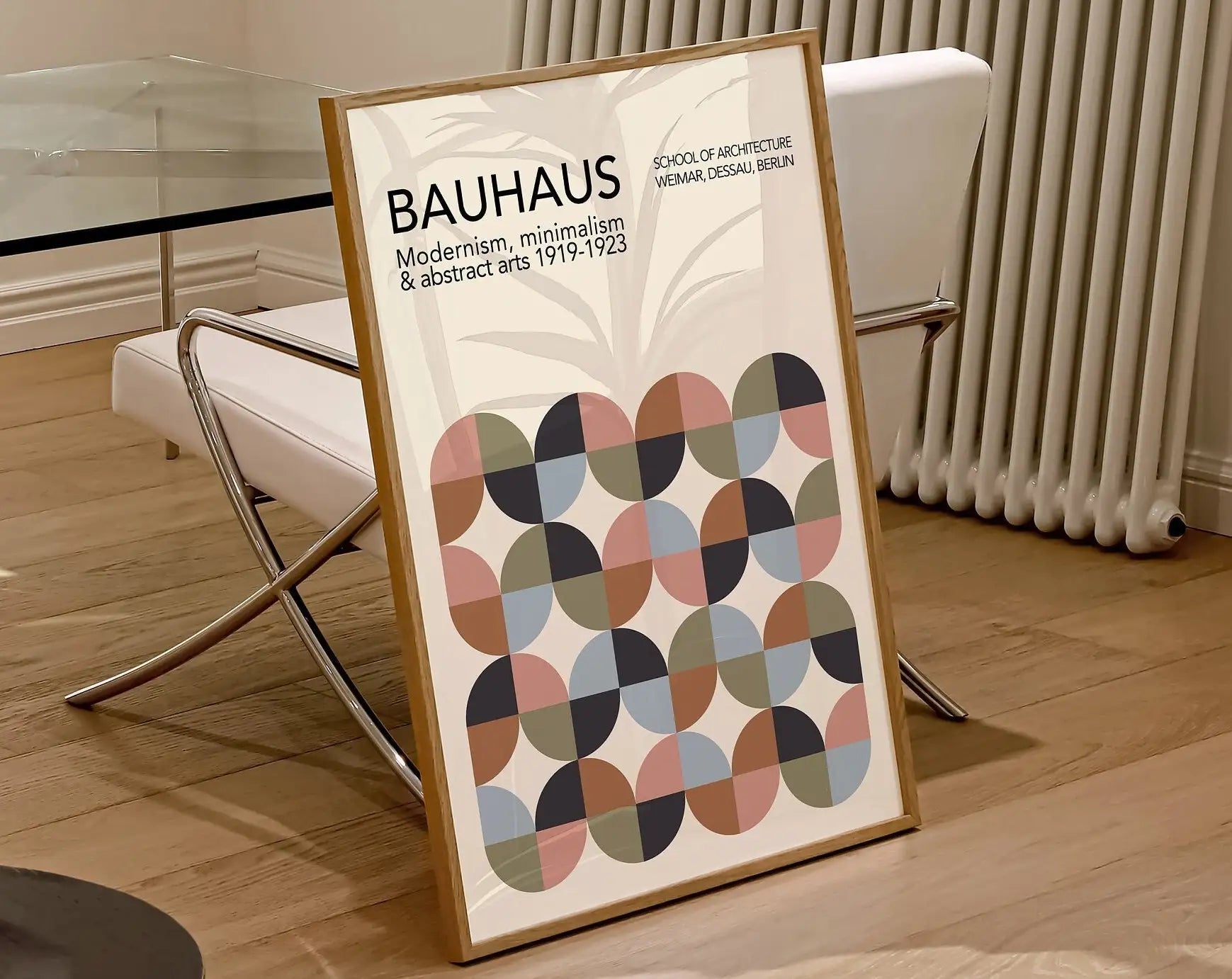 Modernist Geometric Canvas Poster