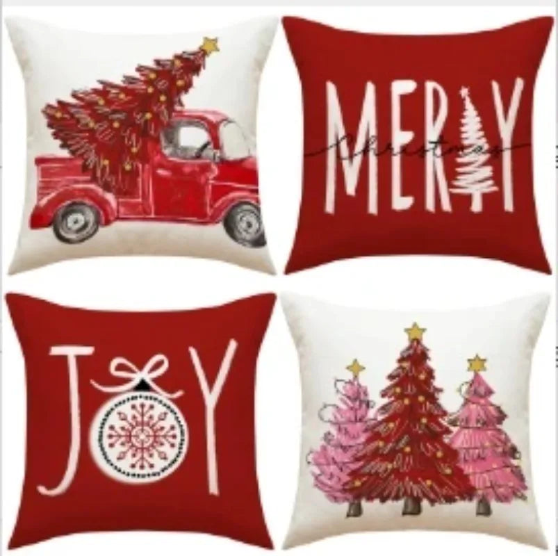 Vintage Christmas Pillow Covers