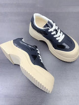 Thick Bottom Casual Leather Platform Shoes