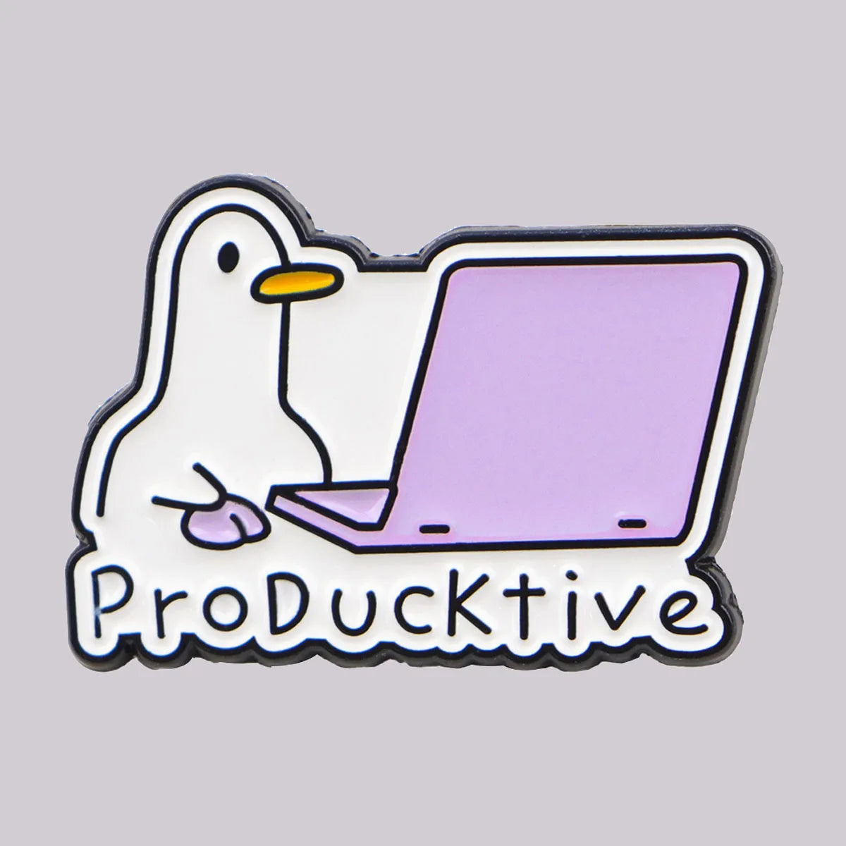 Funny Duck Enamel Pin
