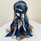 Summer Concert Silk Satin Head Scarf