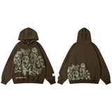Youth Life Cartoon Print Hoodie