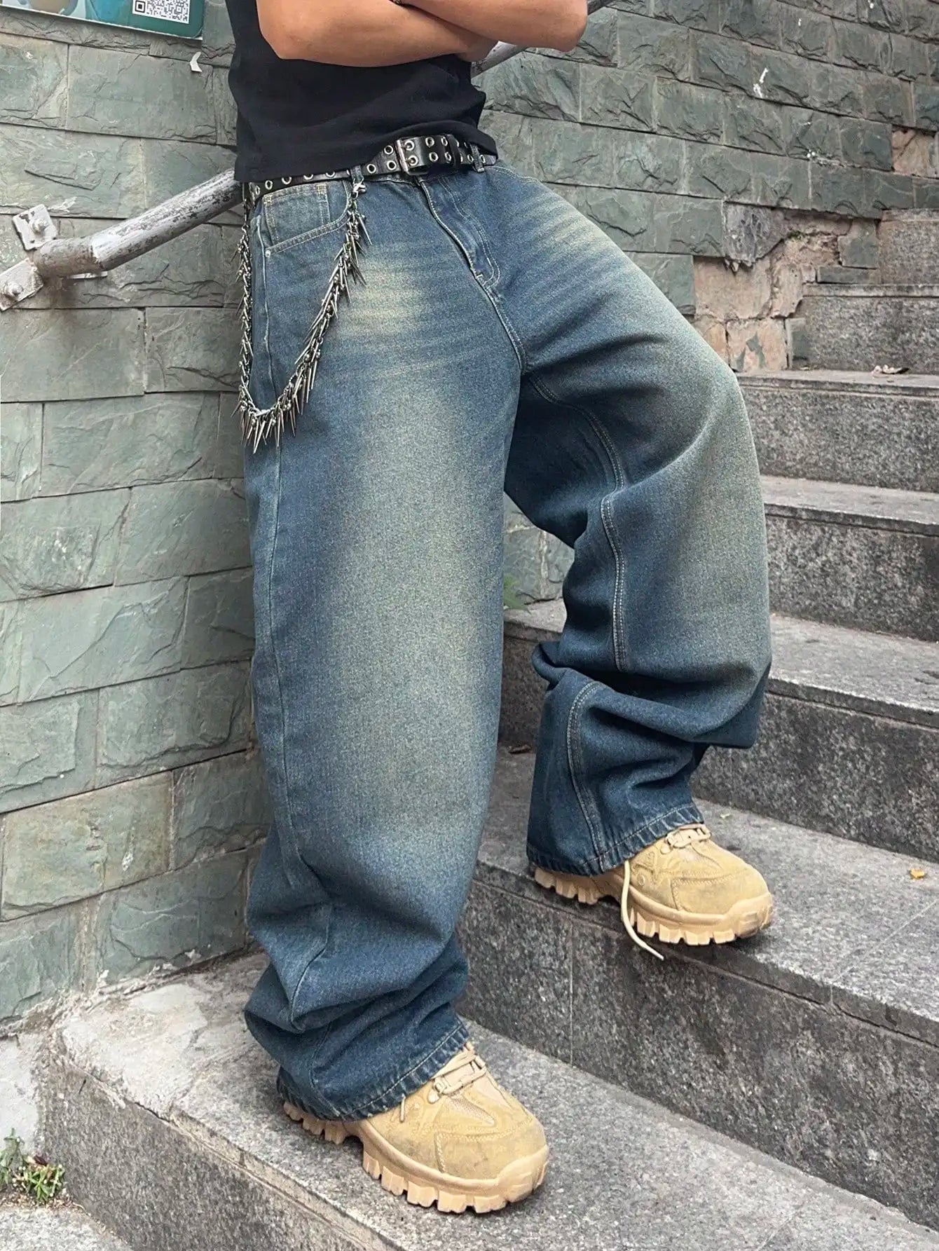 Y2K Vintage Washed Low Rise Denim Jeans