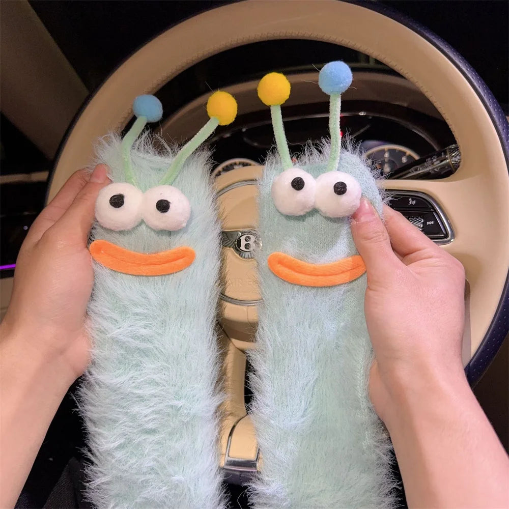3D Funny Monster Cartoon Fuzzy Socks