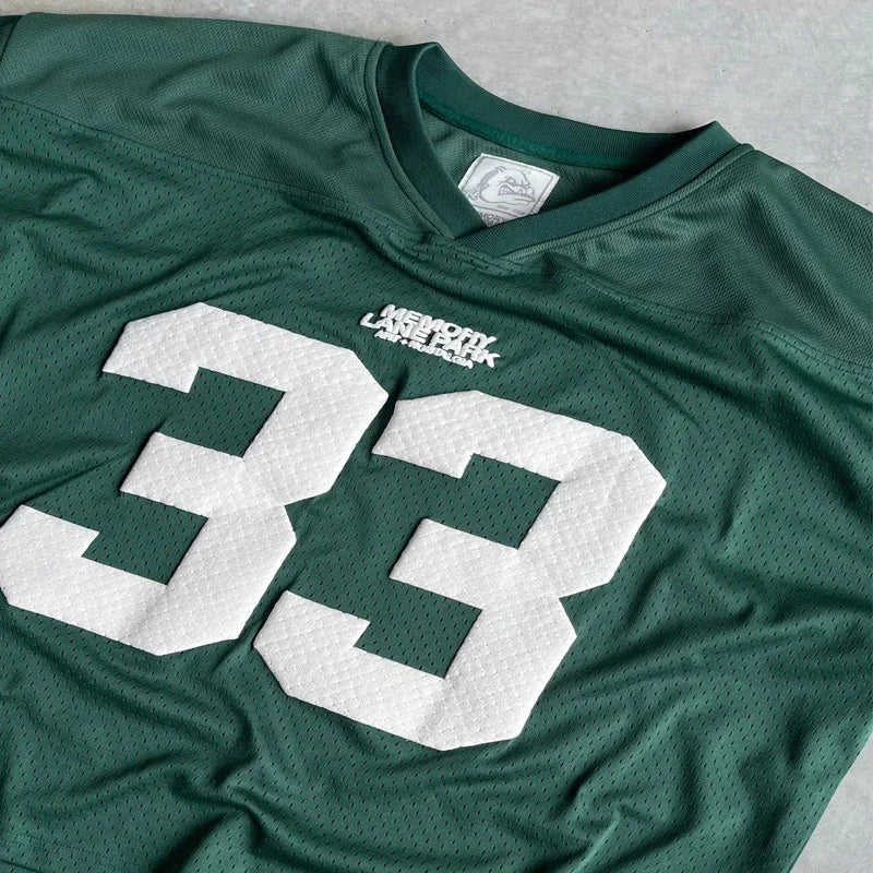Retro Mesh Football Jersey Sports T-Shirt