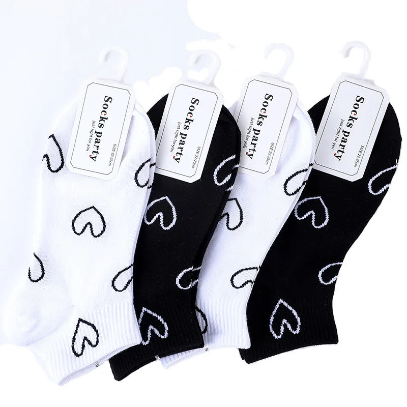Spring Summer Cotton Color Short Ankle Socks