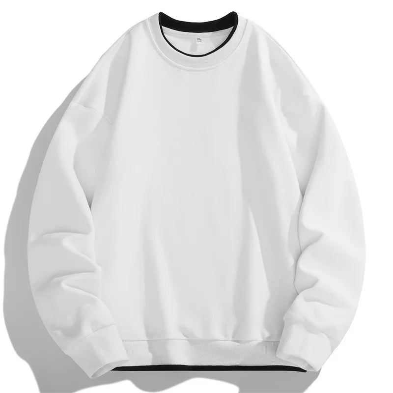O-neck Solid Color Sweatshirt